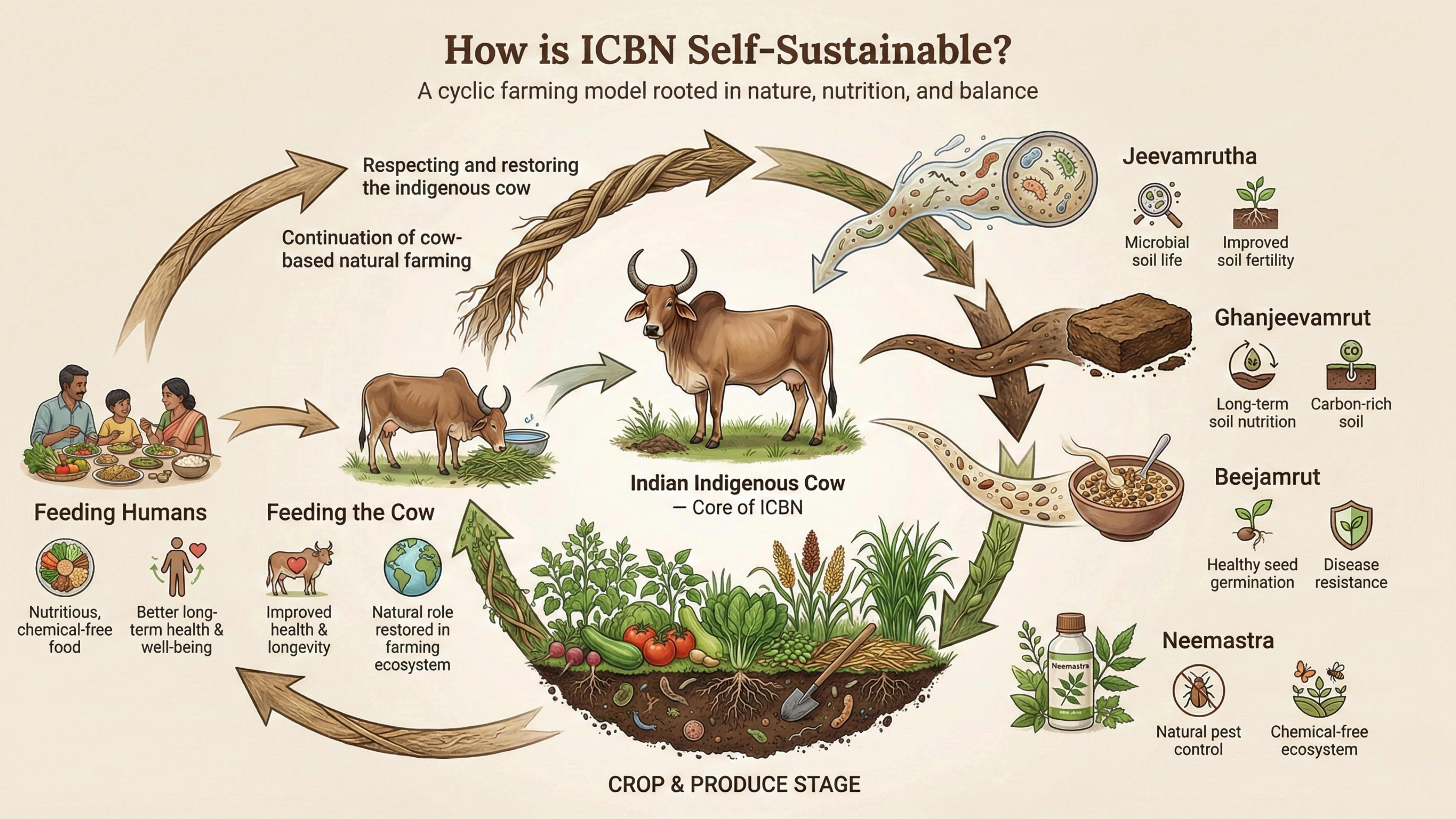 ICBN Circular Self-Dependent Ecosystem diagram